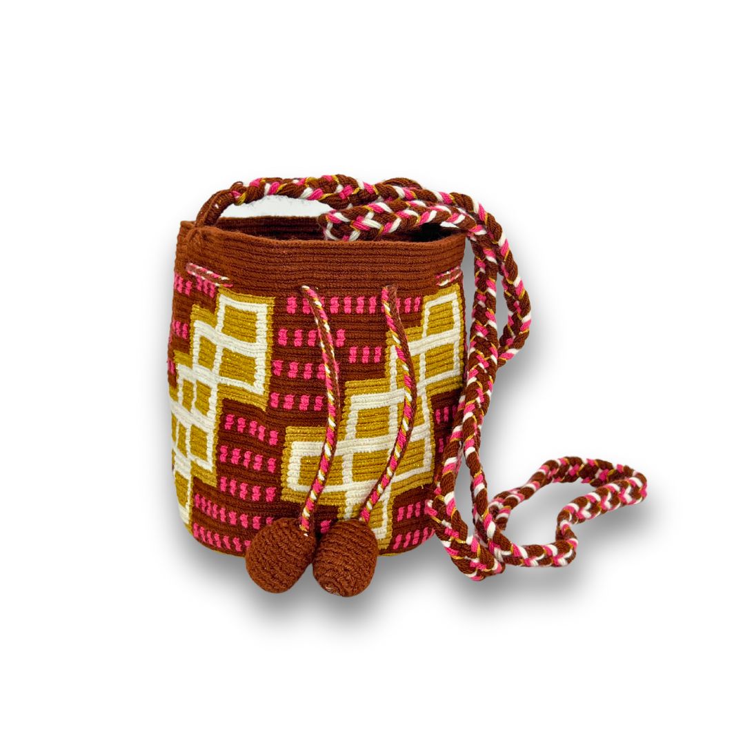 Original Mustard Square Mini Me With Braided Strap